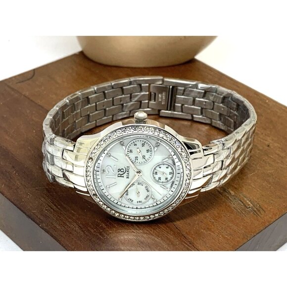 Roberto Bianci Women's Watch RB0840 Valentini Quartz Mother of Pearl Dial Gemmed - Picture 8 of 14